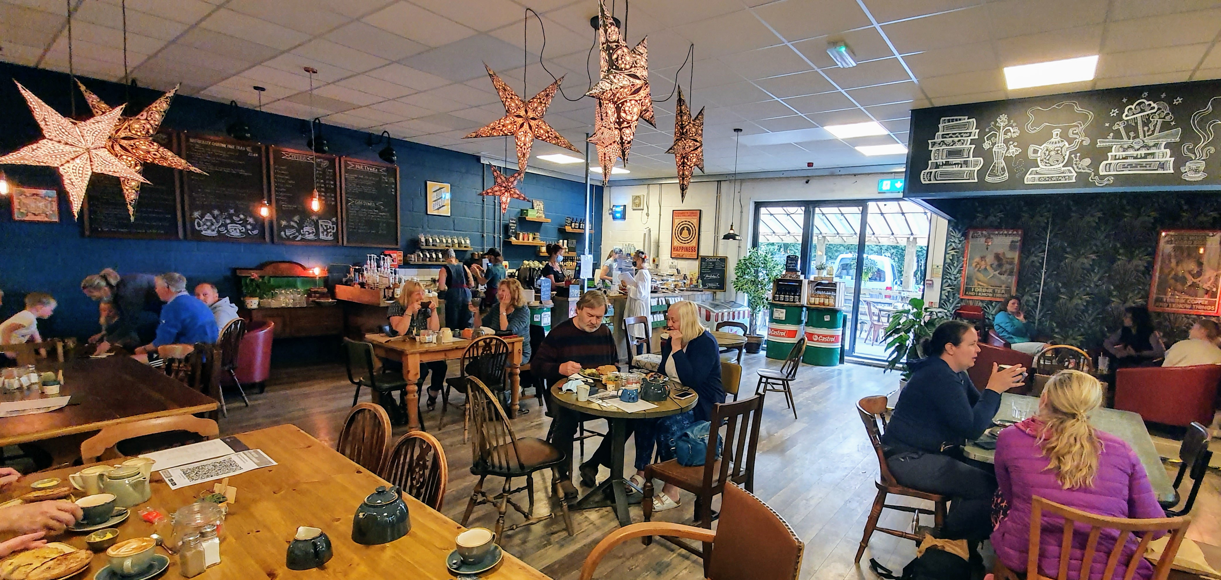 Dining area of High Peak Bookstore and Café, Buxton